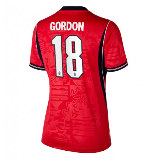 Anglie Anthony Gordon #18 Venkovní Dres pro Dámské MS 2026 Krátký Rukáv Anglie Anthony Gordon #18 Venkovní Dres pro Dámské MS 2026 Krátký Rukáv
